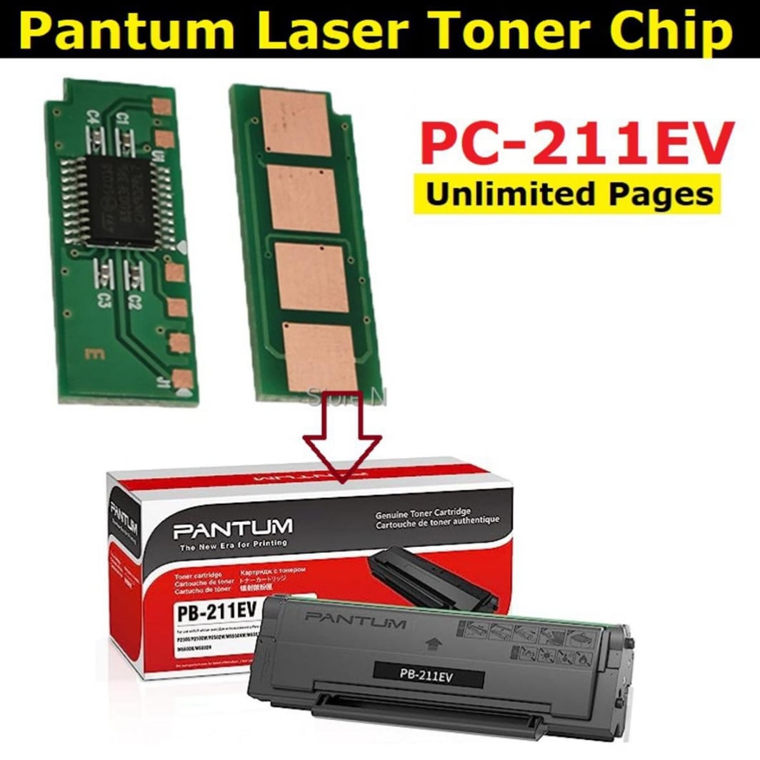 Picture of Pantum Toner Cartridge Chip PC-211 PC-211EV Unlimited Pages for Pantum P2200/P2500W/P2500/M6500/6550/6600 PC-211