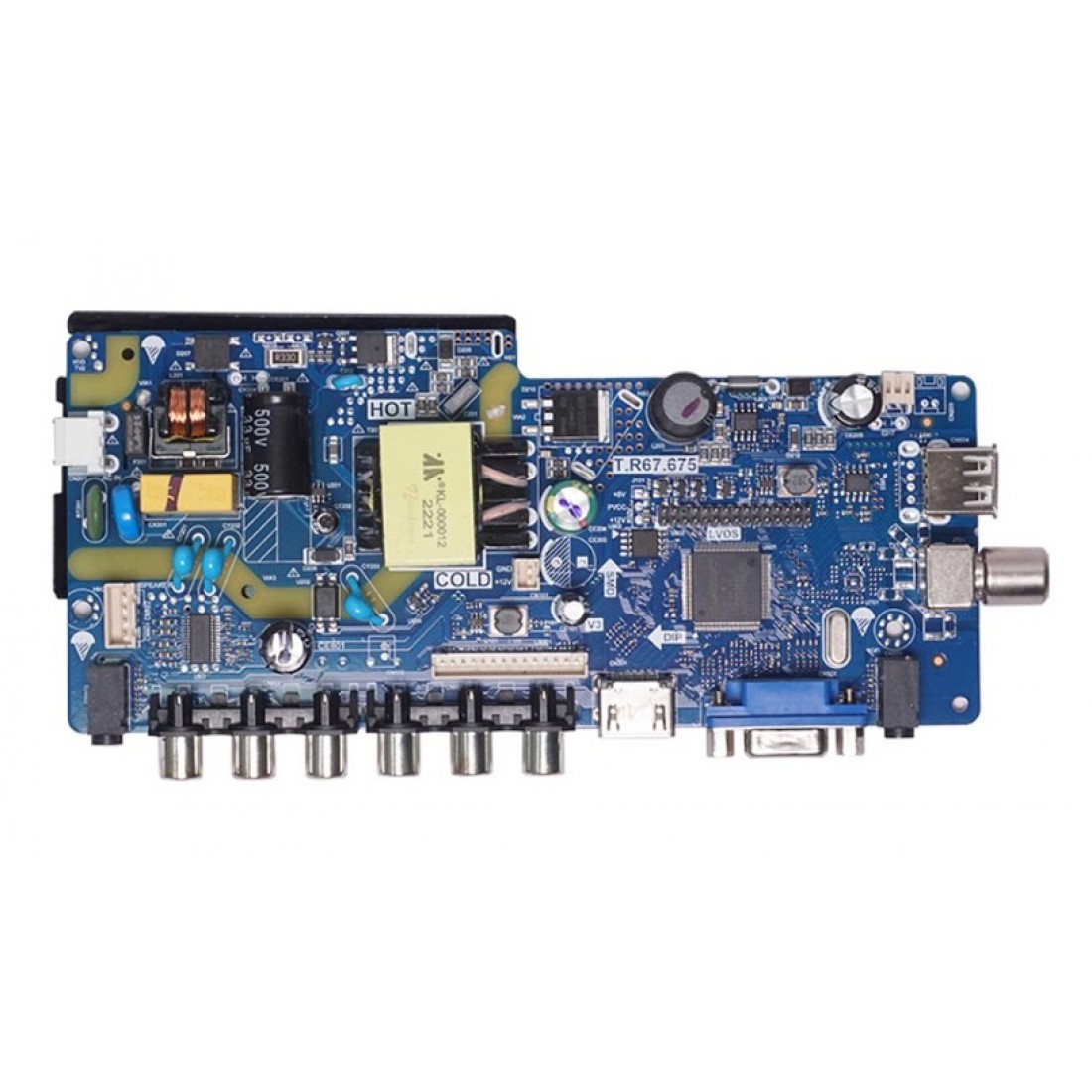 Picture of T.R67.671 Universal 3 in 1 LED TV Motherboard Built in Power Board & LED Backlight Driver For 24 inch to 28 inch LED TV Similar Replaced TP.V56.PA671 PA675 For 24 to 28 inch
