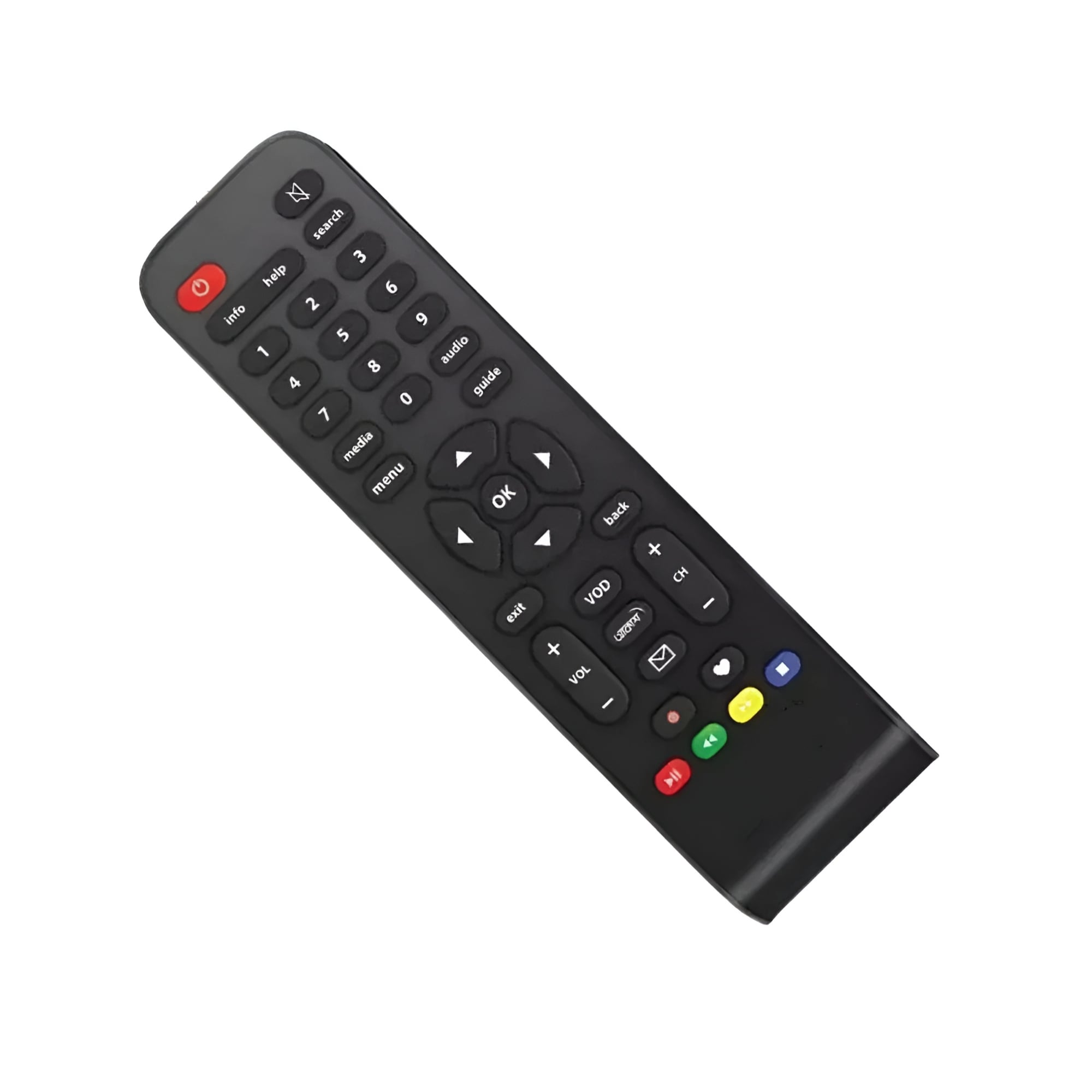 Picture of Universal Setup Box Remote Conttol All Function Work Akash. Remote Black