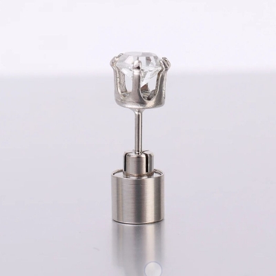 Picture of Luminous LED Earrings Glowing Light Up Diamond Crown Ear Stud Stainless Multicolor Music Party Nightclub Women Jewelry 