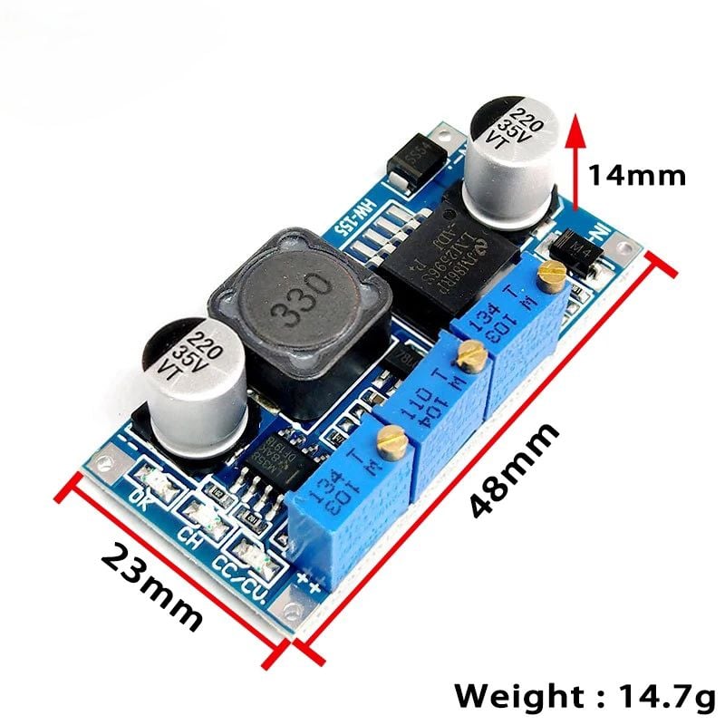 Picture of LM2596 LED Driver DC-DC Step-down Adjustable CC/CV Power Supply Module Battery ChargerAdjustable LM2596S Constant Current Multi