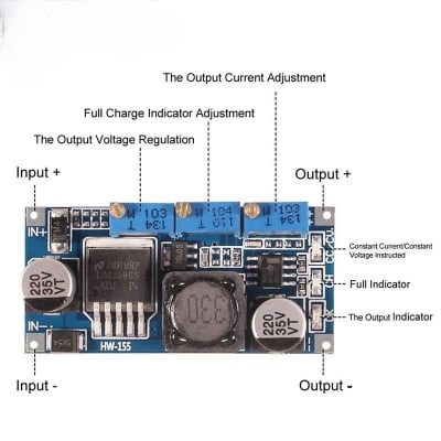 Picture of LM2596 LED Driver DC-DC Step-down Adjustable CC/CV Power Supply Module Battery ChargerAdjustable LM2596S Constant Current Multi