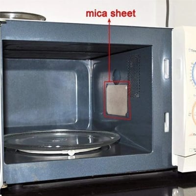 Picture of Waveguide Cover Mica Plates Sheets Microwave Oven Repairing Part 13 x 13 cm for Use Universal Microwave Oven Multicolor