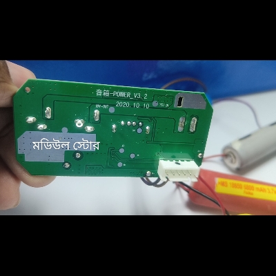 Picture of DC UPS Circuit USB 5V 12V Output Power Supply Module Board from 4x3.7V 12V Li-ion Battery Input & Battery Charging Input 16V Continues Backup for WiFi 12V Router 5V Onu Multicolor