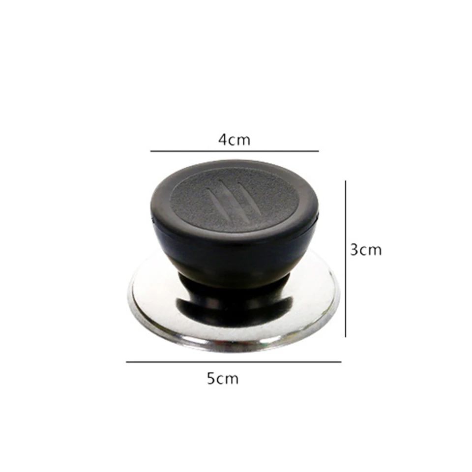 Picture of Universal Pan Cover Handle Replacement Kitchen Accessories Tools Kitchen Utensil Tools Grip Knob Anti-scalding Pot Pan Lid Hand Black