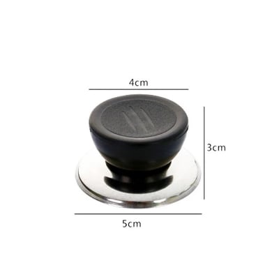 Picture of Universal Pan Cover Handle Replacement Kitchen Accessories Tools Kitchen Utensil Tools Grip Knob Anti-scalding Pot Pan Lid Hand Black