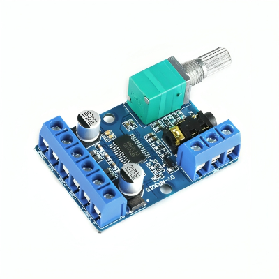 Picture of DY-AP3015 DC 8-24V 30W * 2 Class D Dual Channel High Power Stereo Digital Amplifier Board with Adjustable Volume Potentiometer Multicolor