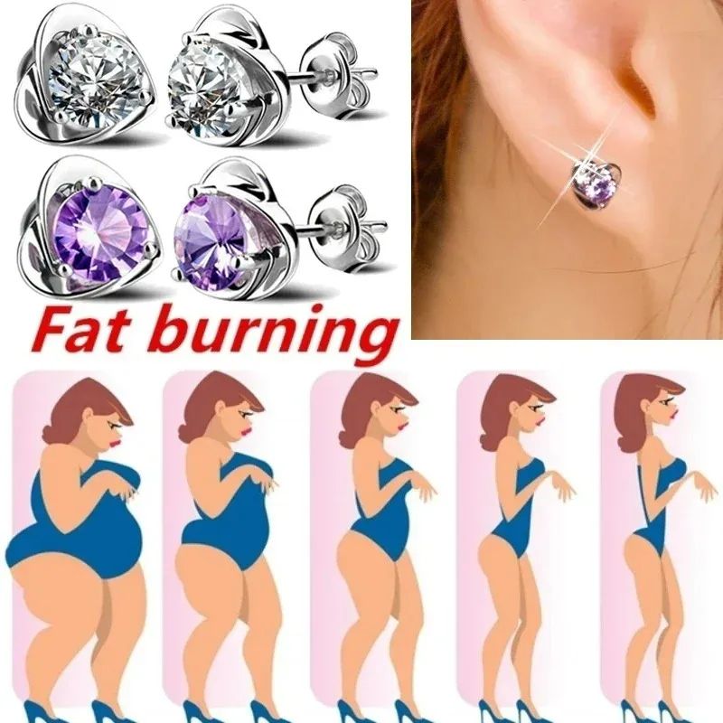 Picture of Fashion Therapy Weight Loss Earrings EnergySlimming Stud Earrings for Women Arthritis PainRelieving Fat Burning Slimming 