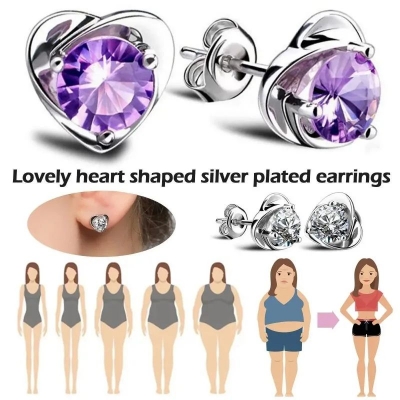 Picture of Fashion Therapy Weight Loss Earrings EnergySlimming Stud Earrings for Women Arthritis PainRelieving Fat Burning Slimming 