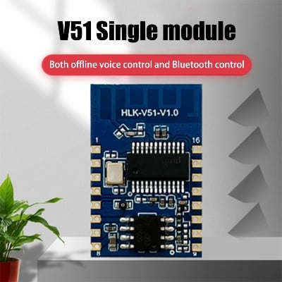 Picture of HLK-V51 Al Offline Voice Bluetooth Module Smart Voice Control Switch Module For Smart Home Appliances Security And Lighting Green