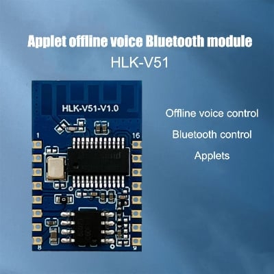 Picture of HLK-V51 Al Offline Voice Bluetooth Module Smart Voice Control Switch Module For Smart Home Appliances Security And Lighting Green