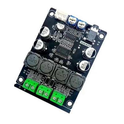 Picture of Gold-A314 2.0 Channel Amplifier Circuit Board 2*30W PCB TPA3118 Chip AUX Decodes Amplifier Amplifiers Black