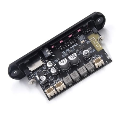 Picture of Gold-Ap55 TPA3116D2 Audio Music Player: 2x50w Dual Board With Built In Bluetooth, Usb, Sd-Card Slot & Remote Black