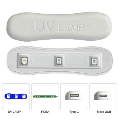Picture of Car Glass Repair Curing Lamp Mini Resin Curing Glue UV Lamp Lighting Set Tool Car Front Windshield Glass Crack Repair Tools Blue
