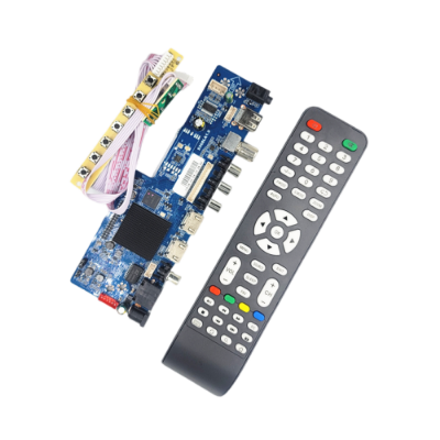 Picture of S368A1.5 Android 9 Pie Quad Core Network Smart TV Motherboard 1GB 512MB RAM +8GB 4G ROM + Manu Keyboard Use Old Laptop Display 