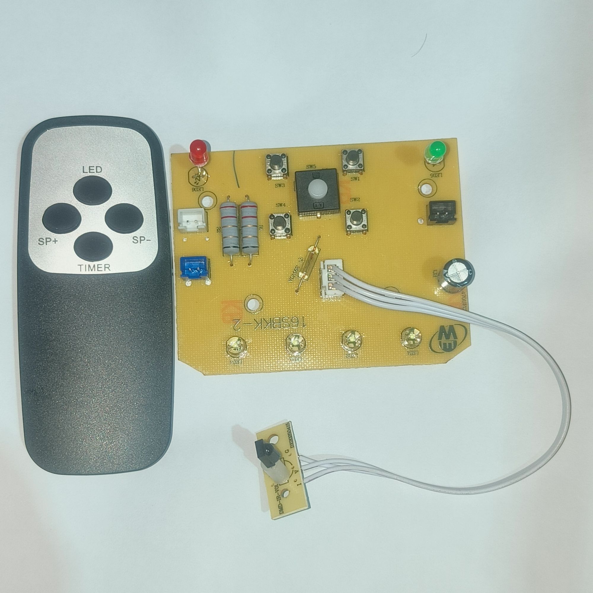 Picture of 2986-HS Rechargeable Fan Circuit update No Need Soldering Connector Type Remote Control Charger Fan Driver Board for 12V Battery BZ-2986HS-2-SMT KN-2986 For Benze Defender Kennedy Sunca Charger Fan 