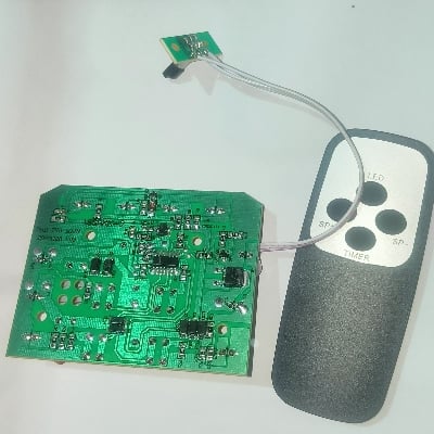 Picture of 2986-HS Rechargeable Fan Circuit update No Need Soldering Connector Type Remote Control Charger Fan Driver Board for 12V Battery BZ-2986HS-2-SMT KN-2986 For Benze Defender Kennedy Sunca Charger Fan 