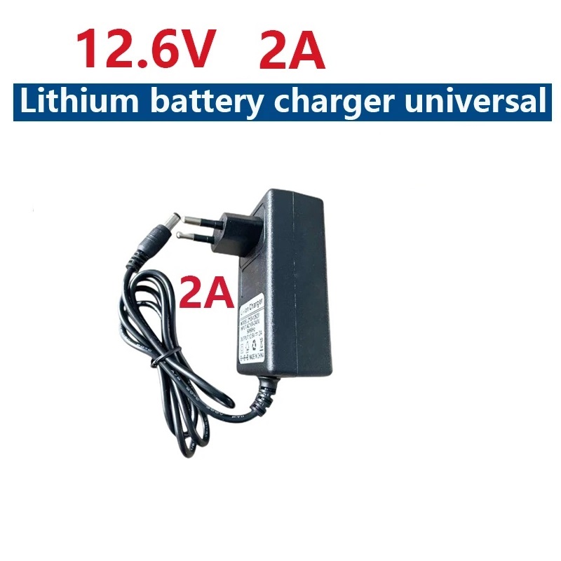Picture of JX-12620 12.6V 2A lithium battery charger DC 18650 polymer lithium ion battery charger power Black