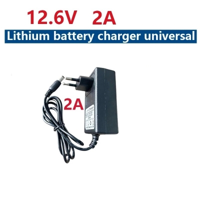 Picture of JX-12620 12.6V 2A lithium battery charger DC 18650 polymer lithium ion battery charger power Black
