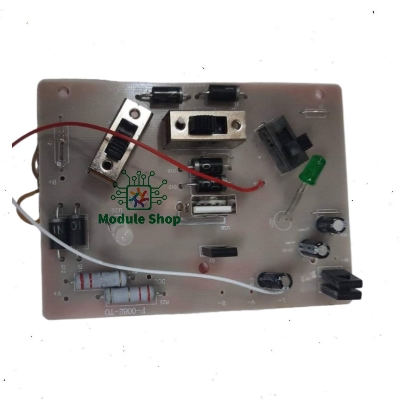 Picture of F0082 Western Rechargeable 12" Fan Circuit Board 6V Power USB Output Multicolor