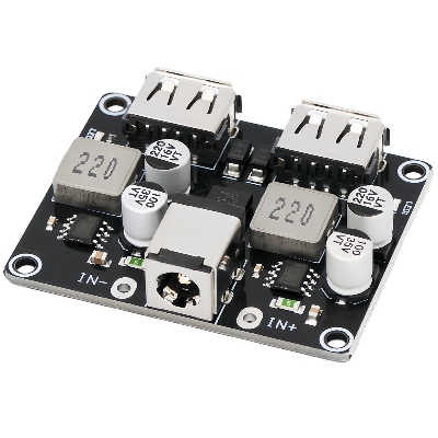 Picture of USB QC3.0 QC2.0 DC-DC Buck Converter Charging Step Down Module 6-32V 9V 12V 24V to Fast Quick Charger Circuit Board 5V 2-Channel 2 USB Output