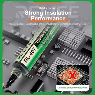 Picture of RELIFE RL-407 Thermal Silica CPU Cooling
Paste CPU PCB Electronic Components Cooling
General Thermal Silicone Silicone Paste 