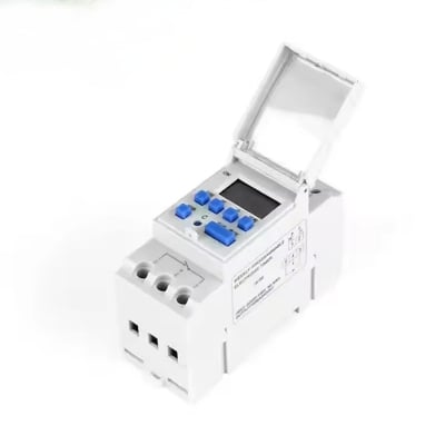 Picture of Din Rail Mount Weekly 7 Days Programmable Digital TIME SWITCH Relay Timer Control 12V 24V 220V Similar THC15A DHC15A Multicolor