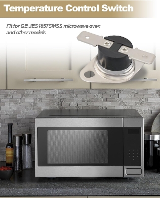 Picture of Temperature Control Switch KSD201 110-0 Suitable for GE JES1657SMSS Microwave Thermostat Multicolor