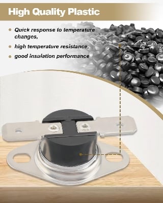 Picture of Temperature Control Switch KSD201 110-0 Suitable for GE JES1657SMSS Microwave Thermostat Multicolor