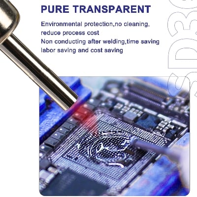 Picture of Mechanic SD360 Icing Solder Flux Paste No-clean Transparent Welding Paste Flux With Push Rod for PCB SMD BGA Soldering Tools Multicolor