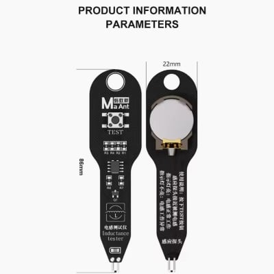 Picture of MaAnt Inductance Tester Motherboard Coil Tester Inductor Detector Repair Tool Electromagnetic Induction Quick Fault Check M093, Black