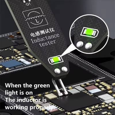 Picture of MaAnt Inductance Tester Motherboard Coil Tester Inductor Detector Repair Tool Electromagnetic Induction Quick Fault Check M093, Black