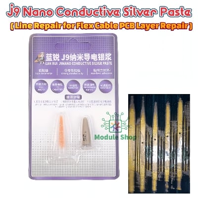 Picture of Lanrui J9 Nano Conductive Silver Paste Low Resistance Screen Line Repair for PhoneS IPhone Android Green Yellow Screen Fix Tools Multicolor