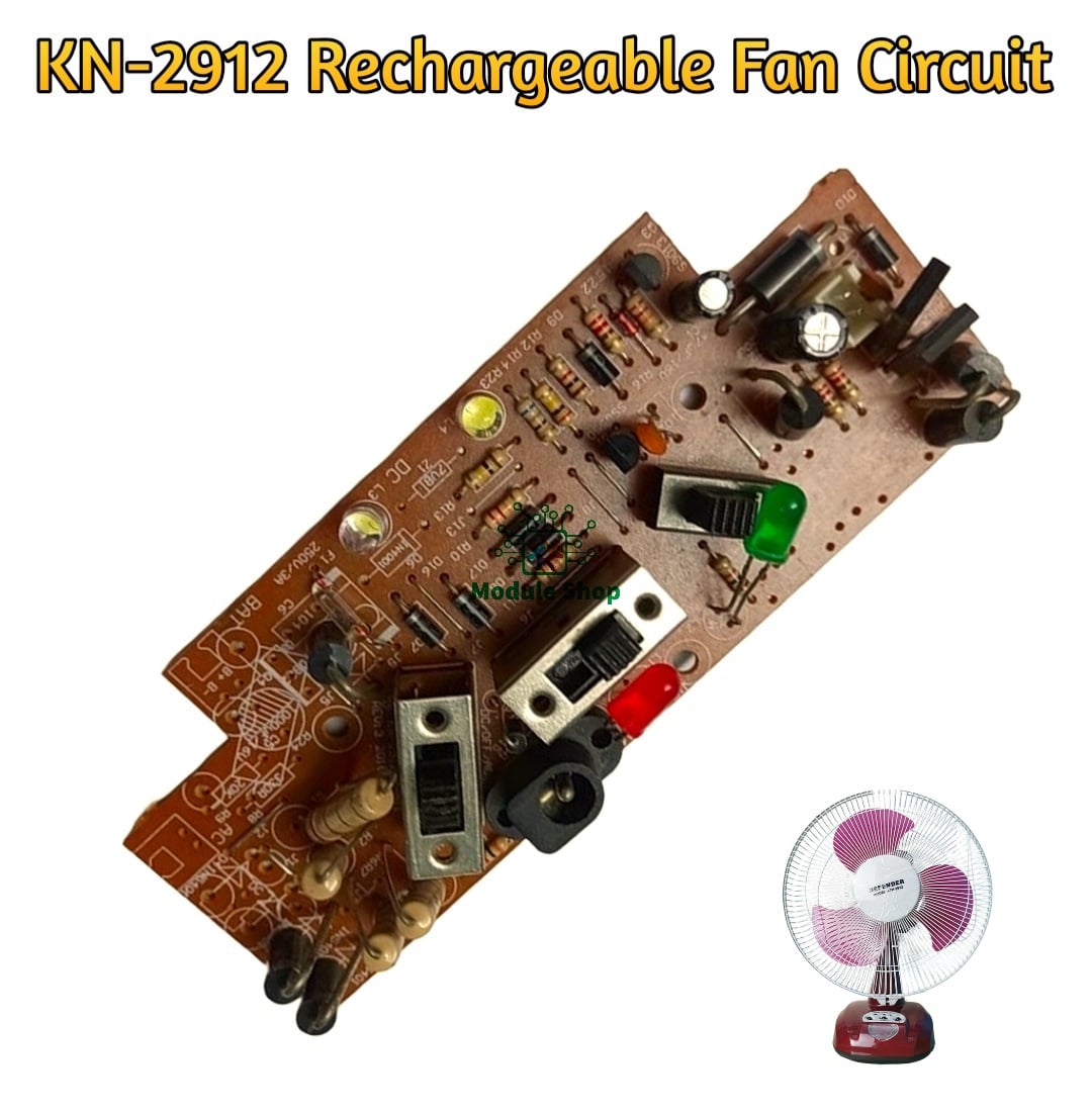 Picture of KN-2912 Charger FAN Circuit DC 6V Light Fan Charger Circuit Charging Control Fan Circuit Board For AC DC Charger Fans 