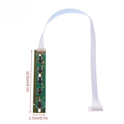 Picture of MR6 LCD Keypad Board switch 5 key Button for Universal LCD Driver controller Board Keypad Board OSD MENU Control Board for MT169 MT561 MT6820 VGA Driver Board Multicolor