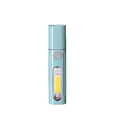 Picture of Dingneng DN-Li135 is a mini USB Rechargeable LED Torch Adjustable Zoom Type C Charging that uses a lithium battery It is a compact, lightweight flashlight typically marketed for general use and as a portable emergency light Multicolor