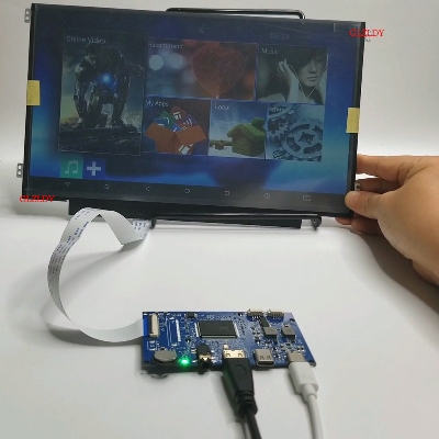 Picture of Laptop Display Driver eDP 30 Pin 0.5mm 1366x768 Mini HDMI Type-C EDP Driver Board EDP Signal Screen Controller Board Portable LED LCD Display Board+LVDs+Type C