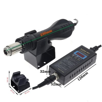 Picture of KADA 887 8858 Portable Digital Hot Air Gun BGA Rework Station Hot Air Blower Hot Air Gun Desoldering Repair Tools Multicolor