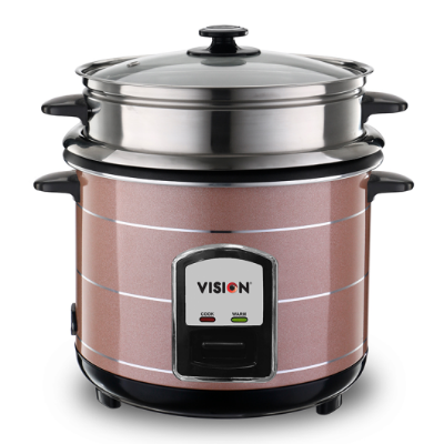 Buy Vision Rice Cooker 3.0 Liter REL-50-05 SS Coffee (Double Pot) Online