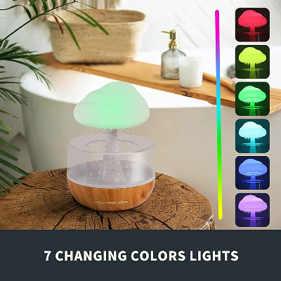Picture of Mushroom Rainfall Relax Humidifier With 7 Color Change Manually