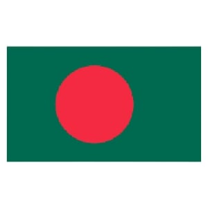 Bangladesh National Flag 1 Feet BY 8 Inch - Green