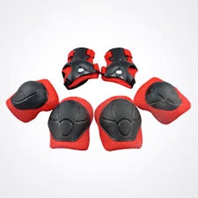 Picture of 6 Pieces Kids Outdoor Sports Protective Gear Knee Pads Elbow Pads Wrist Guards Roller Skating Safety Protection - Multicolor