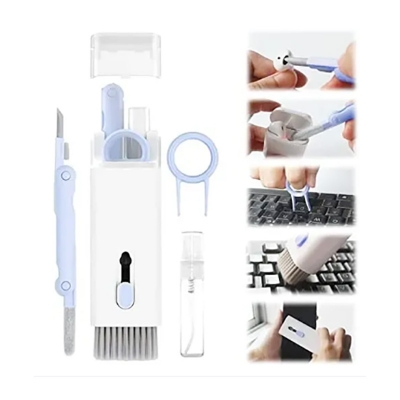Picture of 7 in 1 touch screen cleaner brush Earbuds Earphone Cleaning Cleaning Tools Keyboard Cleaner Kit Arpad Screen Cleaner Pen kit - Multicolor
