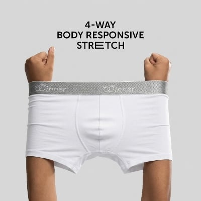 Picture of WINNER MEN'S Crew Boxer (2 pcs combo - Black & White)