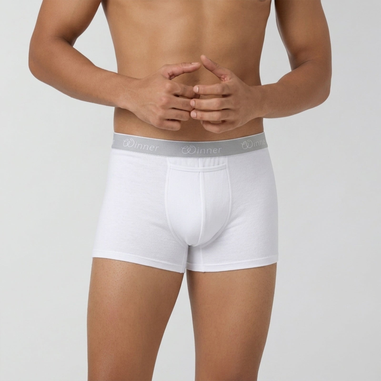 Picture of WINNER MEN'S Crew Boxer (2 pcs combo - Black & White)