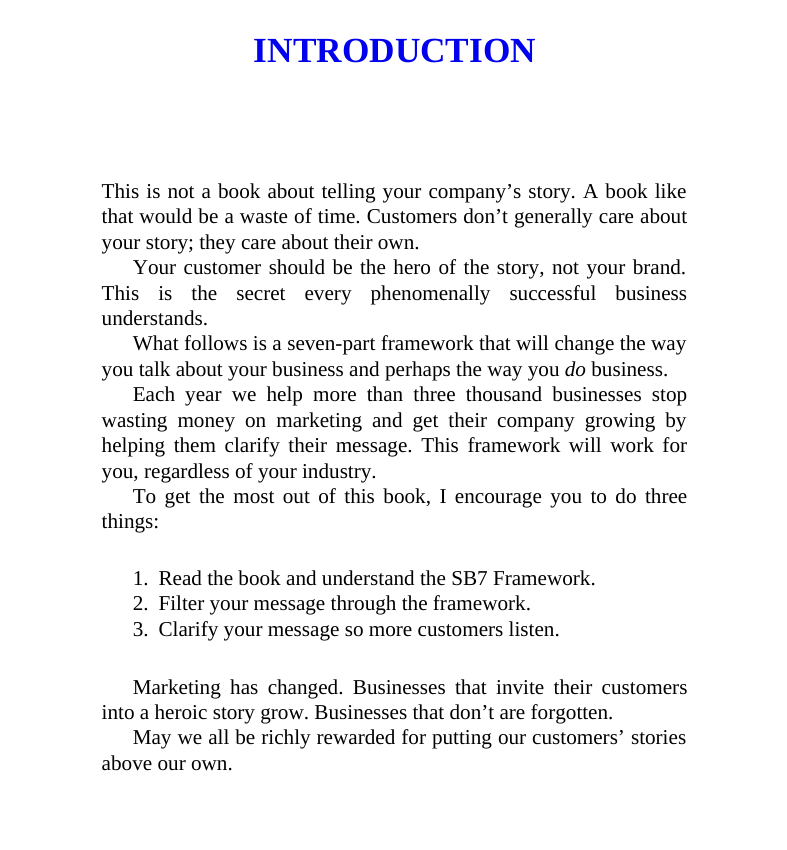 Picture of Building a StoryBrand: Clarify Your Message So Customers Will Listen (Premium Quality Books with Matte Finish)