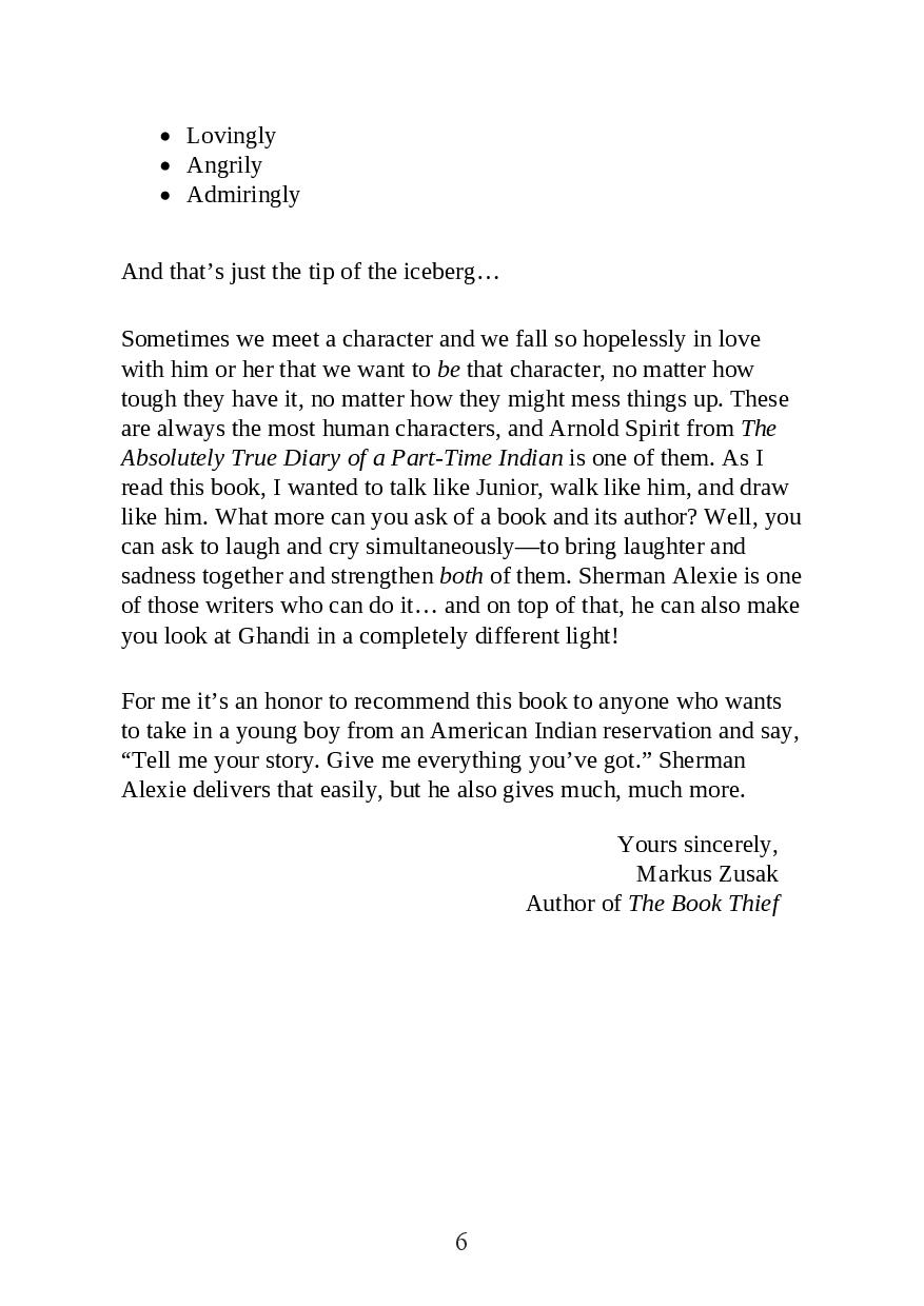 Picture of The Absolutely True Diary of a Part-Time Indian by Sherman Alexie(Premium Quality Books with Matte Finish)