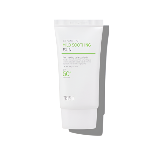Picture of Tenzero Heartleaf Mild Soothing Sun SPF50+ PA++++ facial sunscreen 50mg