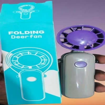 Picture of Folding Rechargeable Deer Fan Compact, Portable Handheld