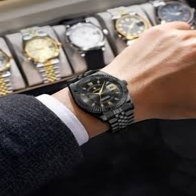 Picture of Poedagar 910 Men's Quartz Watch Stainless Steel Black